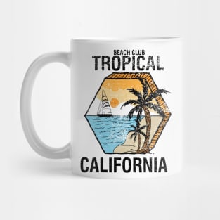 tropical California  Beach club Mug